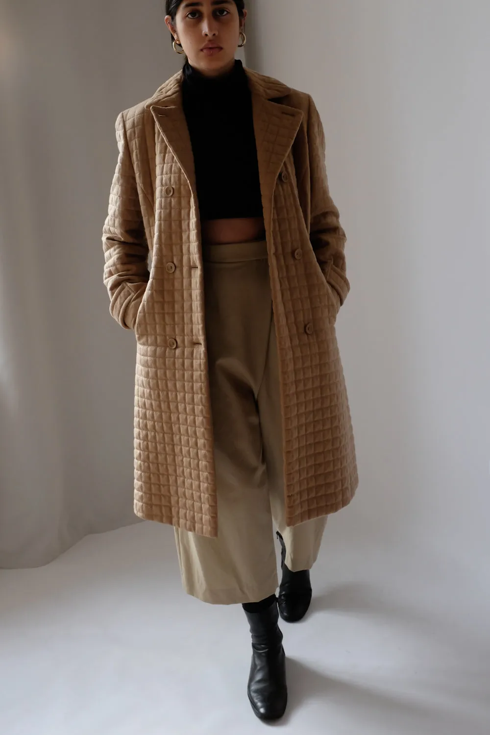 0063_QUILTED CAMEL WOOL COAT