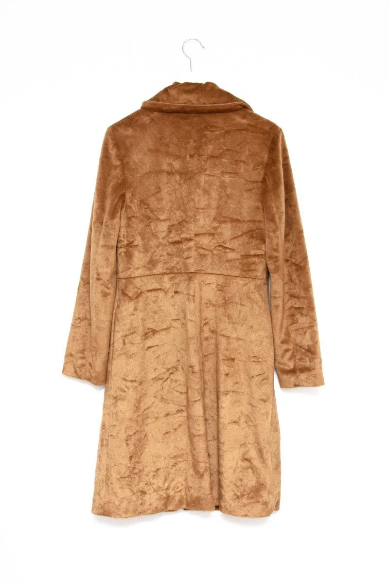 0575_MARGOT TENENBAUM STYLE TEDDY BEAR CAMEL COAT