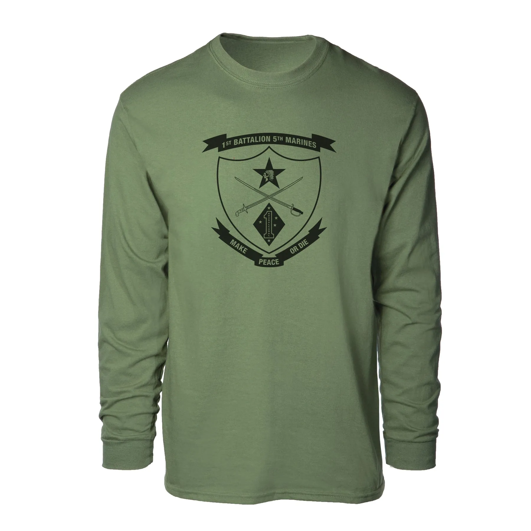 1st Battalion 5th Marines Long Sleeve Shirt