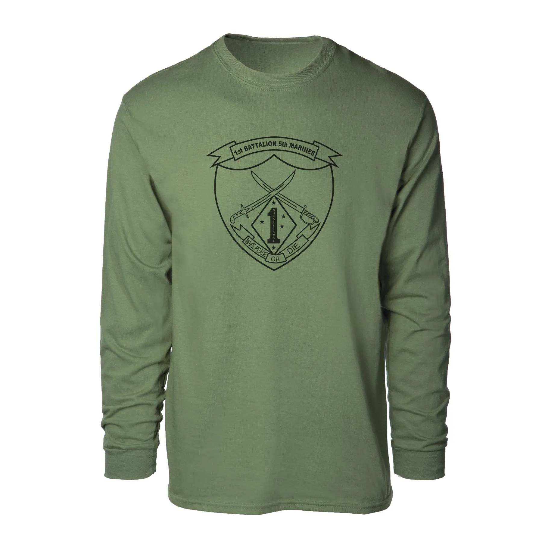 1st Battalion 5th Marines Long Sleeve Shirt