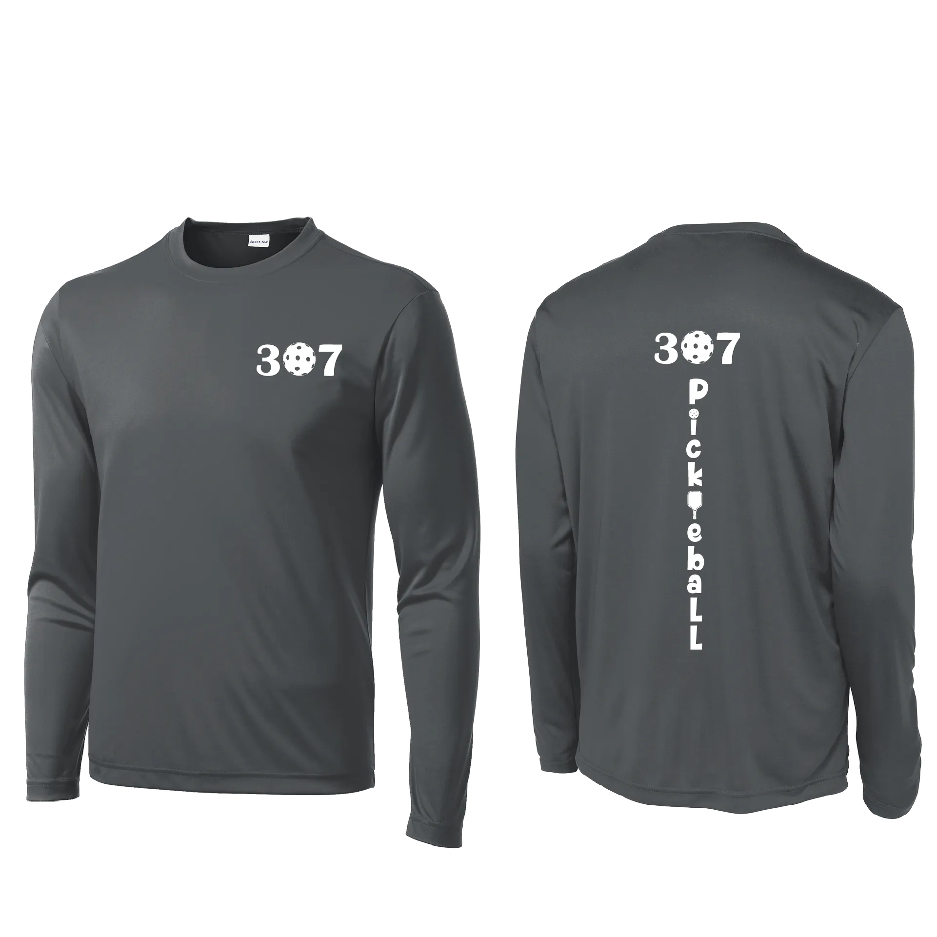 307 Wyoming Pickleball Club | Men's Long Sleeve Athletic Shirt | 100% Polyester