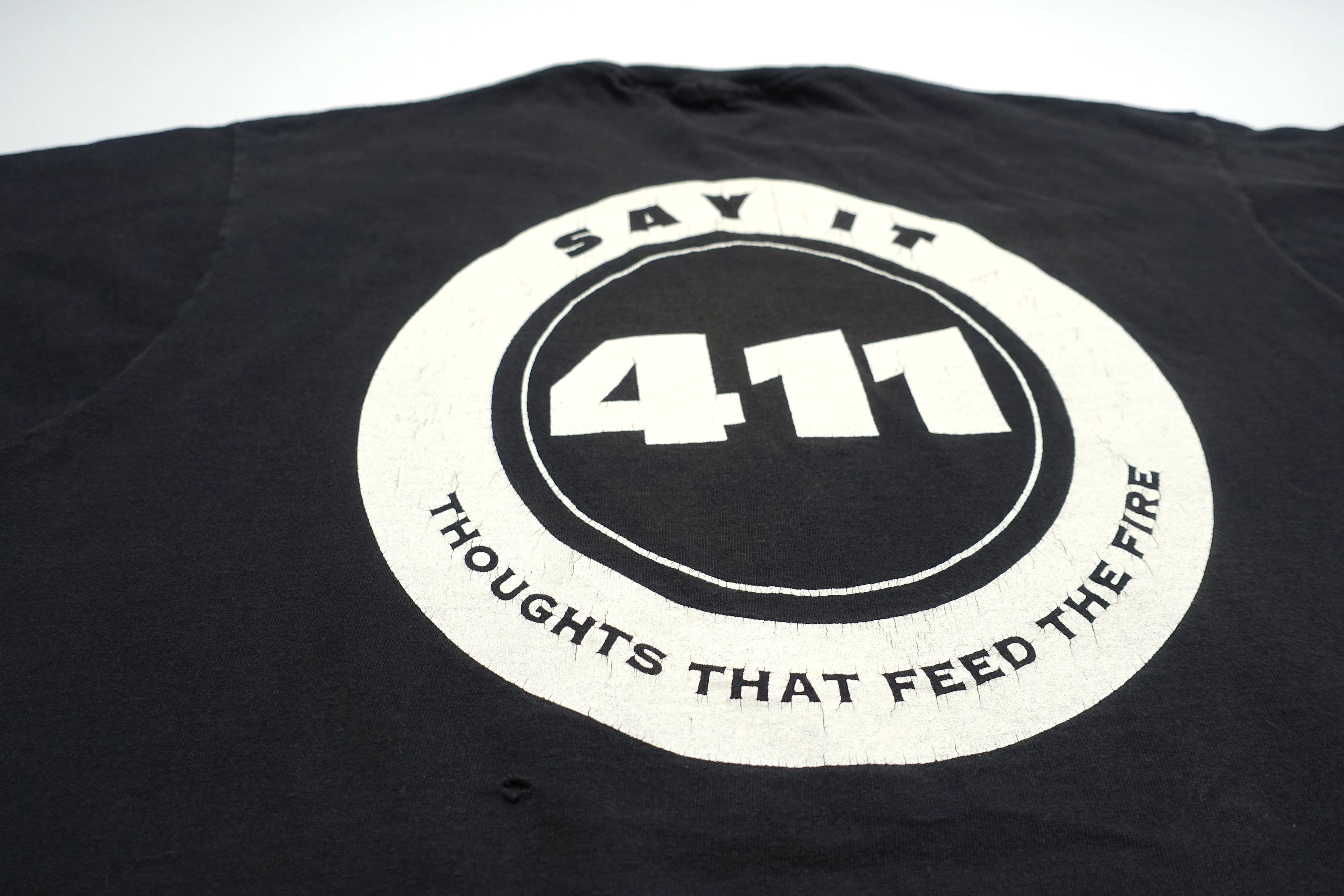 411 - Say It / Thoughts That Feed The Fire 1990 Tour Shirt Size Large