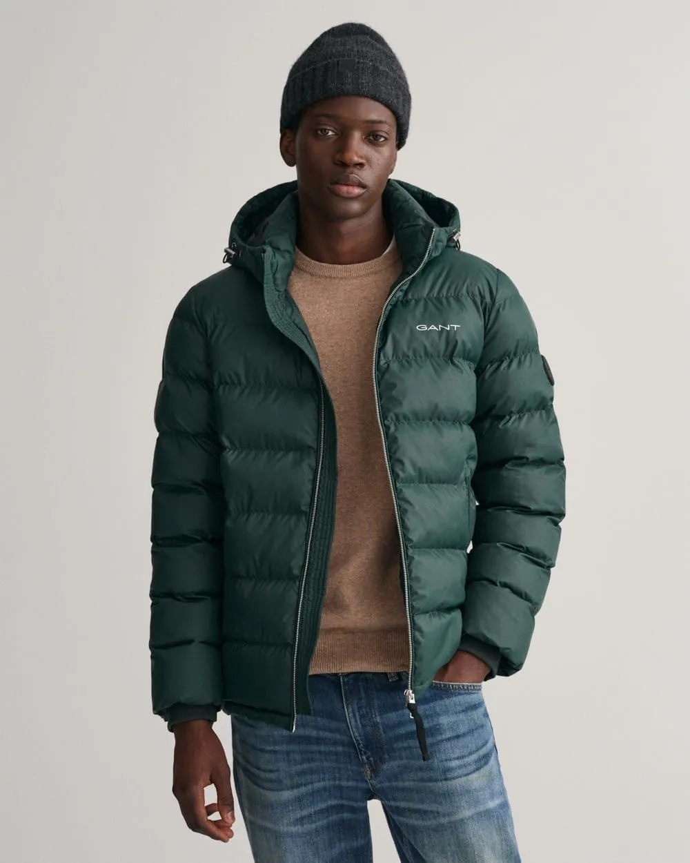 Active Cloud Puffer Jacket - Tartan Green