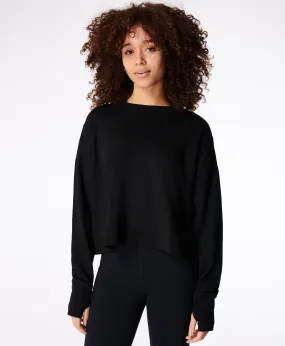 After Class Crop Sweatshirt Sb5622c Black