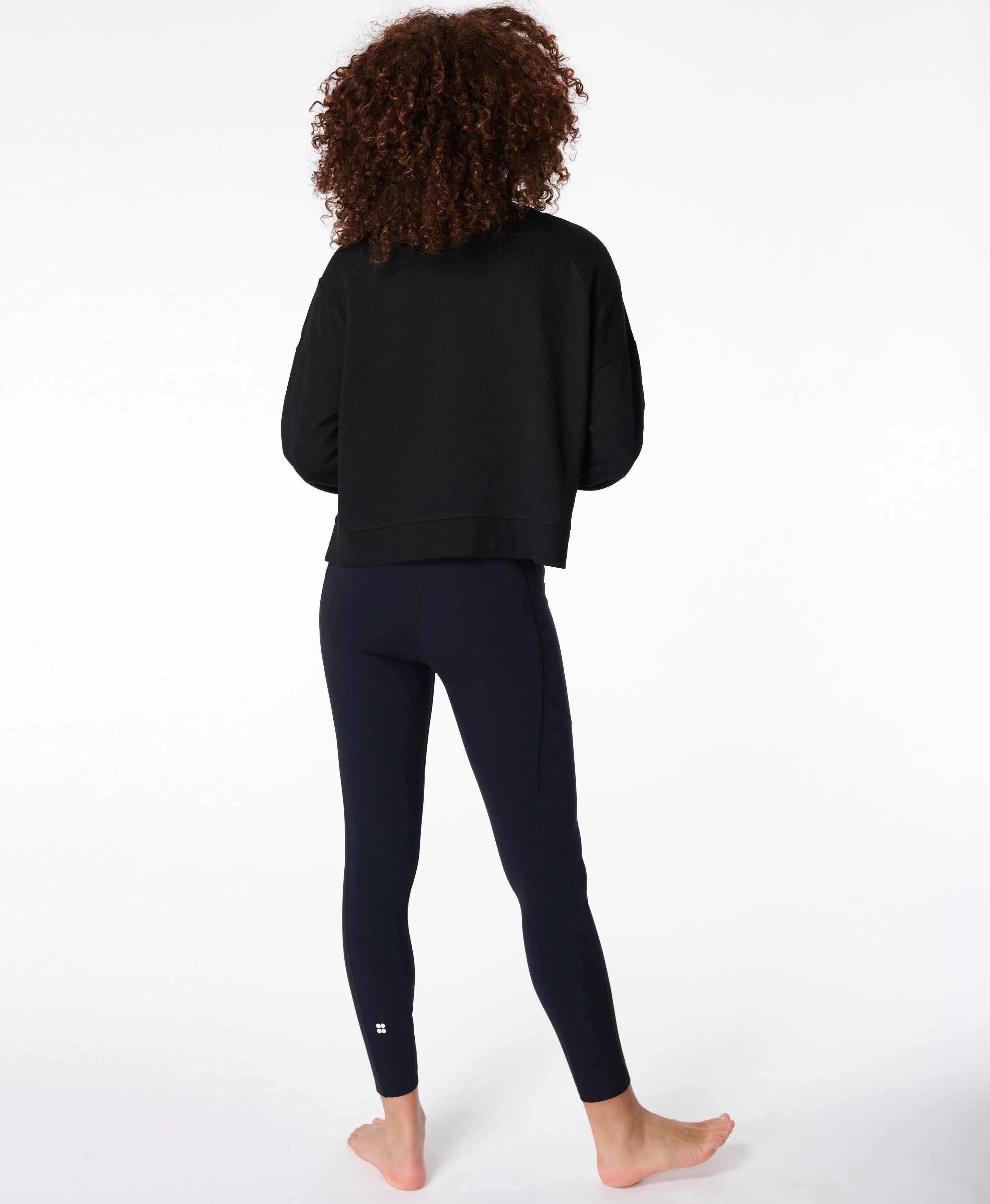 After Class Crop Sweatshirt Sb5622c Black