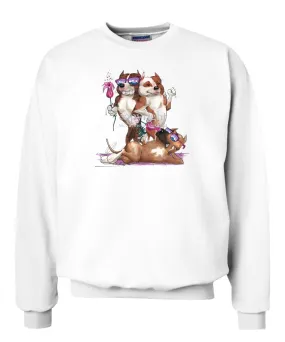 American Staffordshire Terrier - Group Trio - Caricature - Sweatshirt