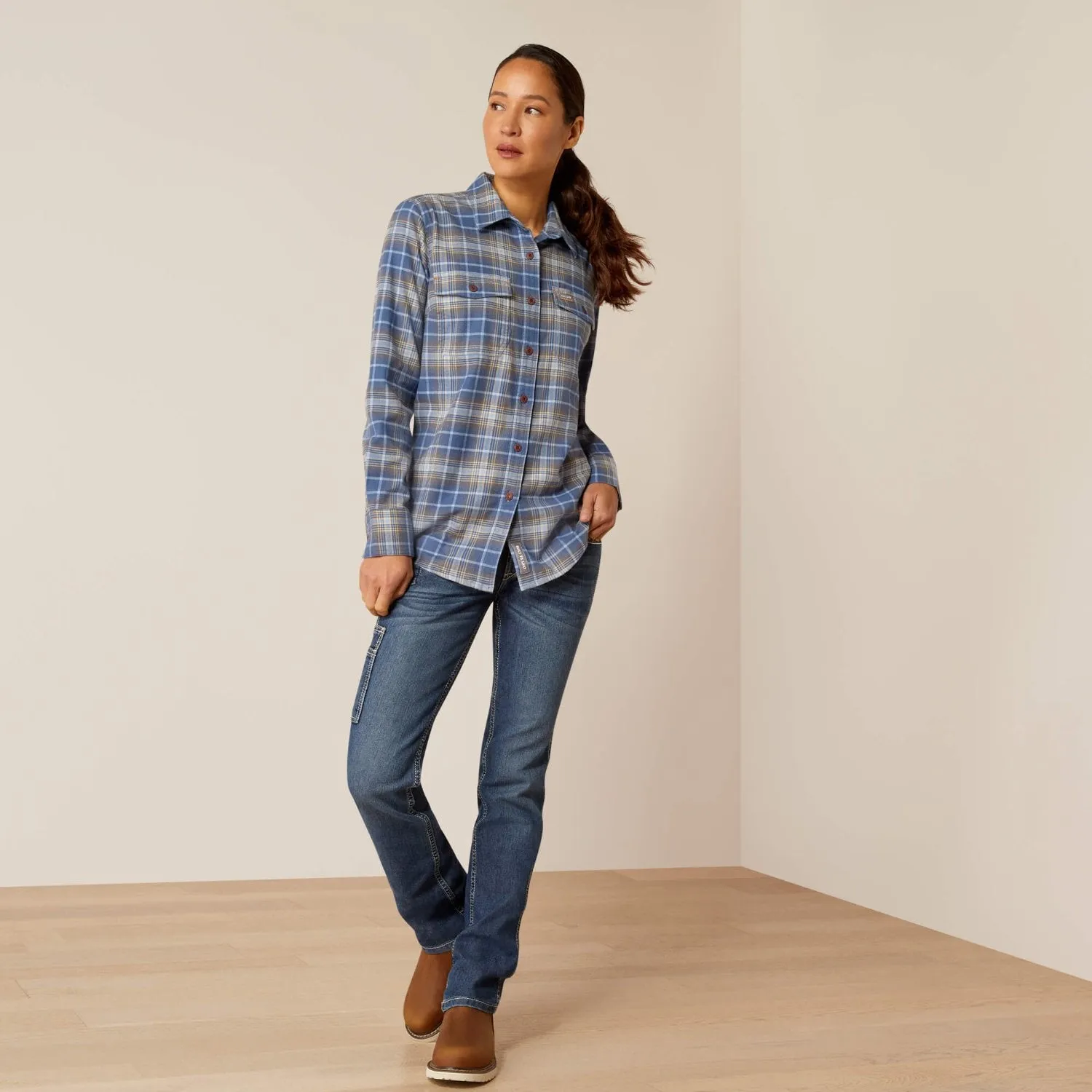 Ariat Women's Rebar Flannel Button-Down Work Shirt