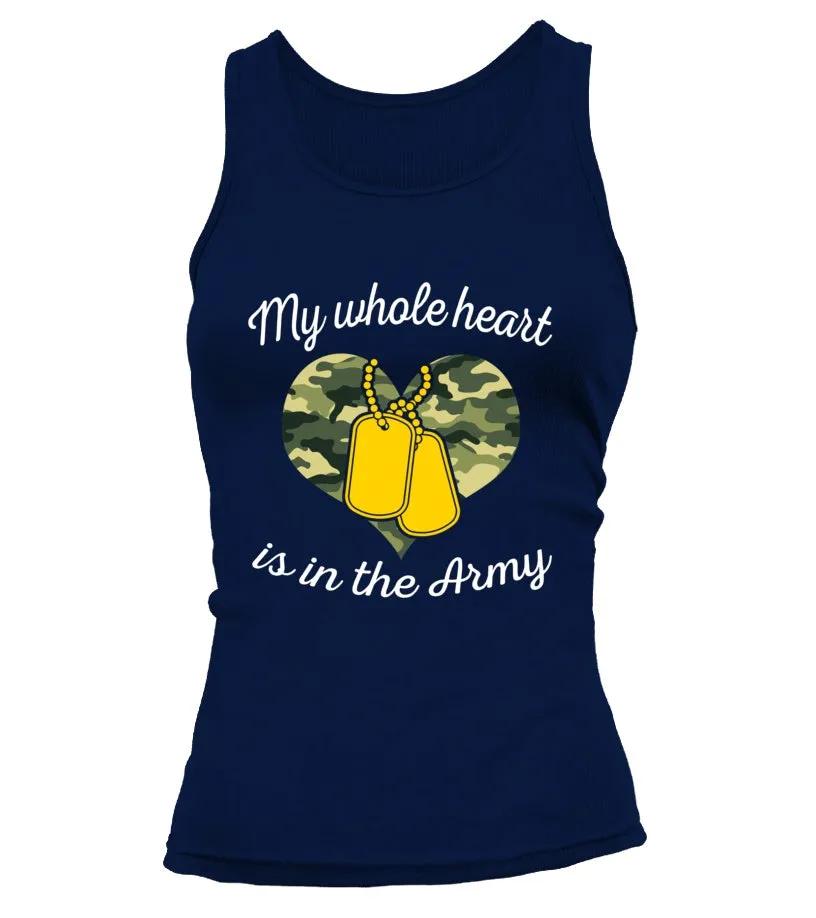 Army Mom My Whole Heart T-shirts