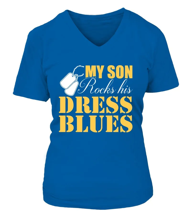 Army Mom Rocks Dress Blues T-shirts