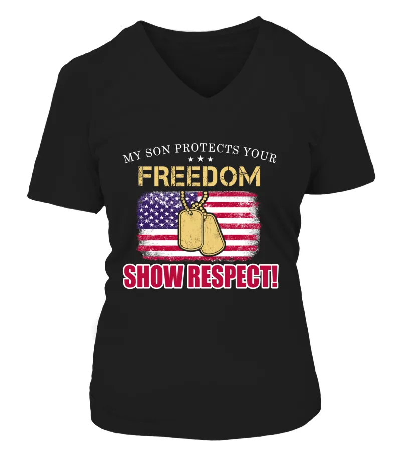 Army Mom Show Respect T-shirts