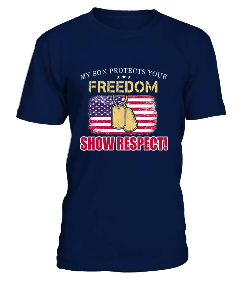 Army Mom Show Respect T-shirts