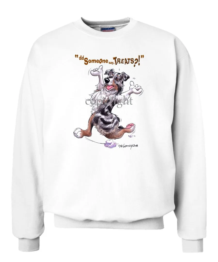 Australian Shepherd  Blue Merle - Treats - Sweatshirt