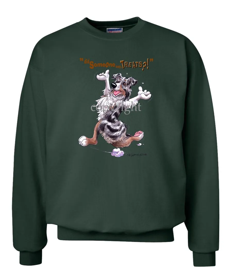 Australian Shepherd  Blue Merle - Treats - Sweatshirt