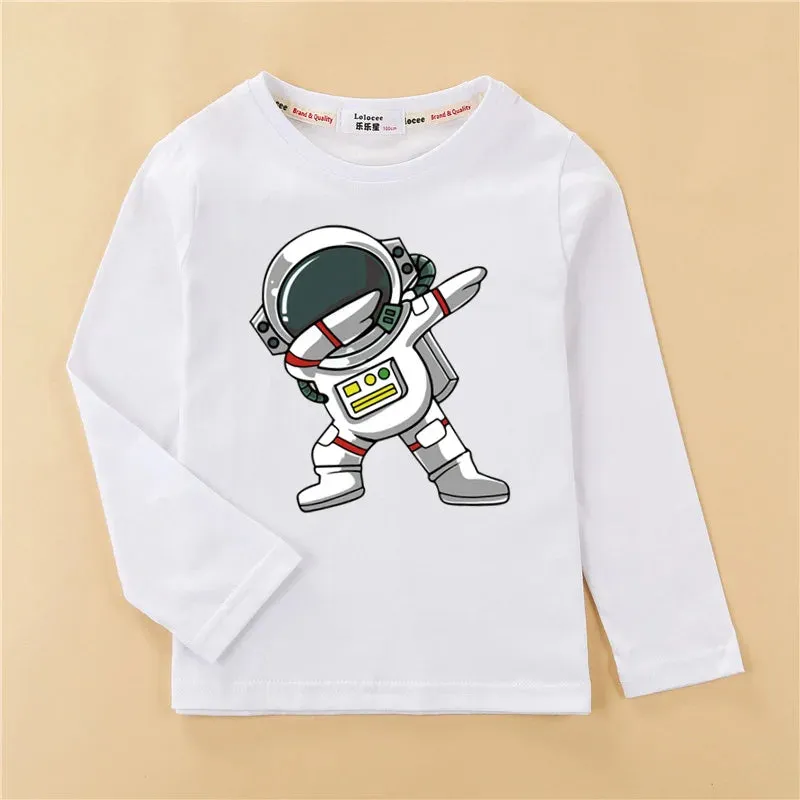 Baby Boys Astronaut Spaceman Casual Tank Shirts