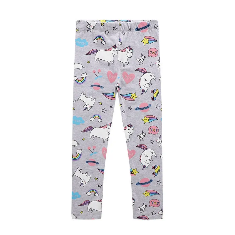 Baby Girl Leggings Collection Unicorn world Bunny and Rainbow Pyjamas Leggings Pack of 3 | Toddler Baby Girl Clothing Outfits Gift for Girls