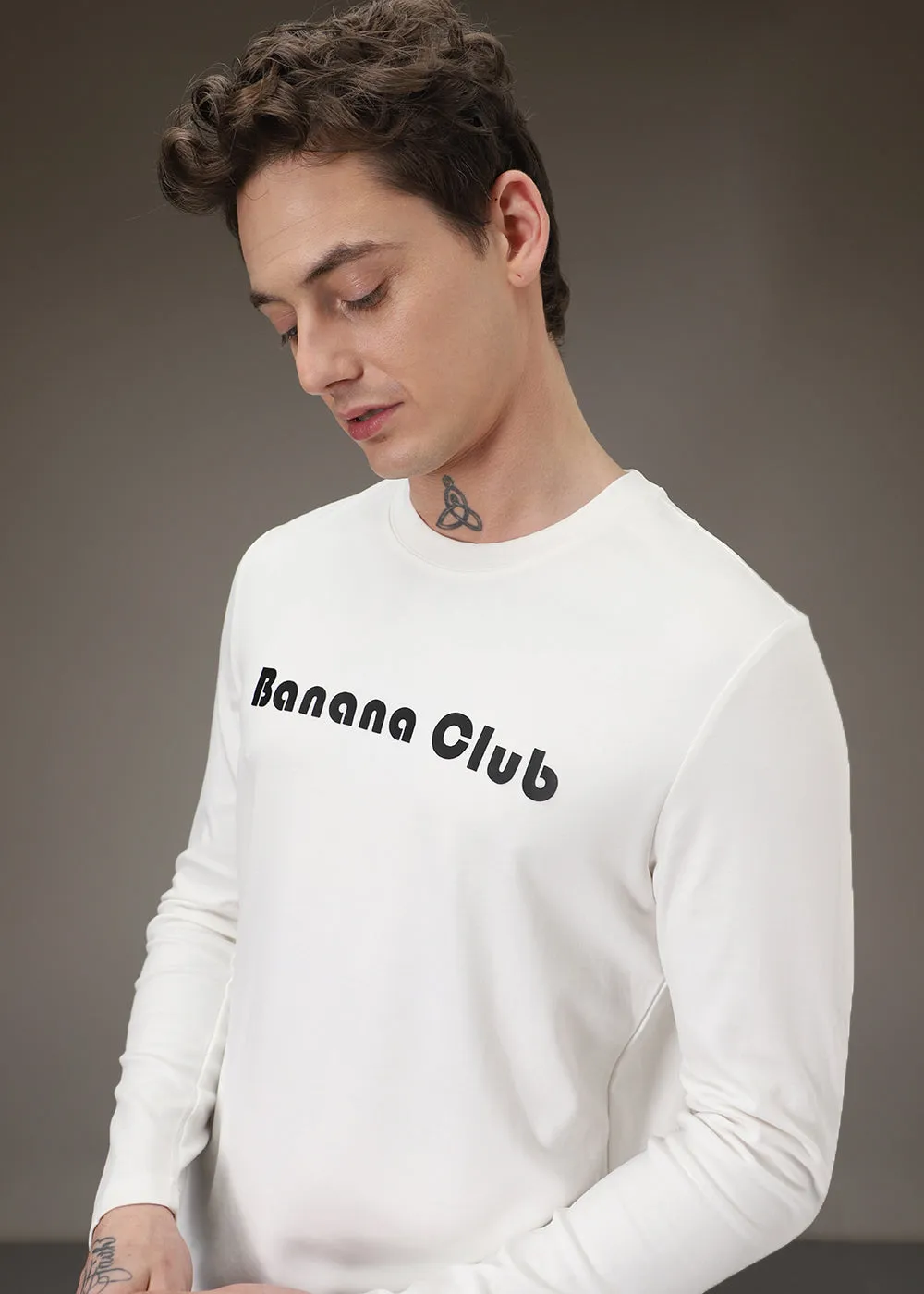 Banana Club White Regular Fit T-shirt