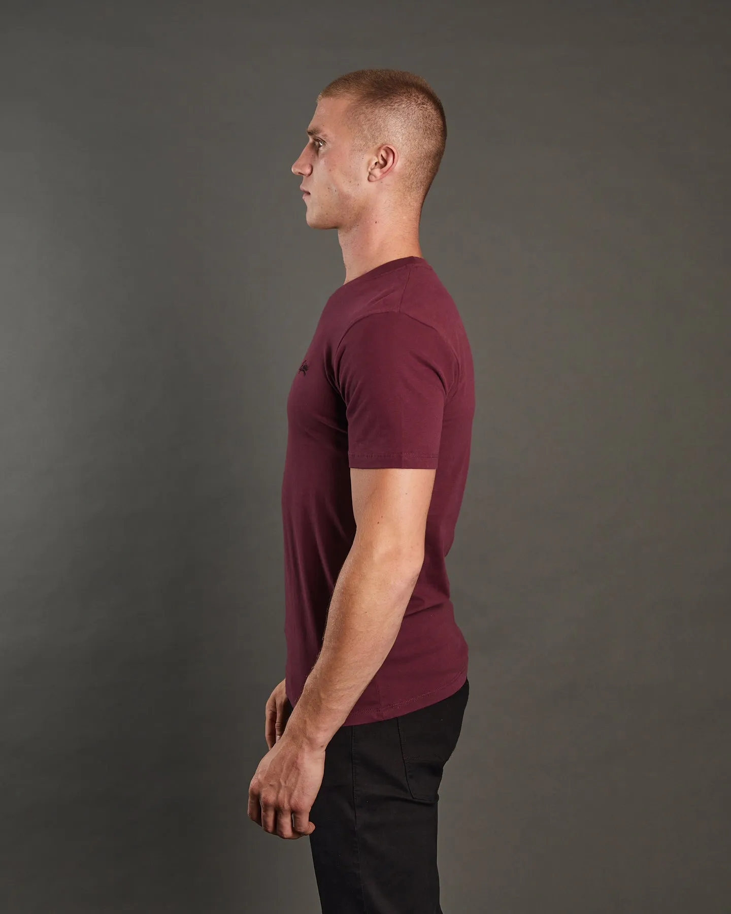 Basic Caden O Neck Tee Wine Port