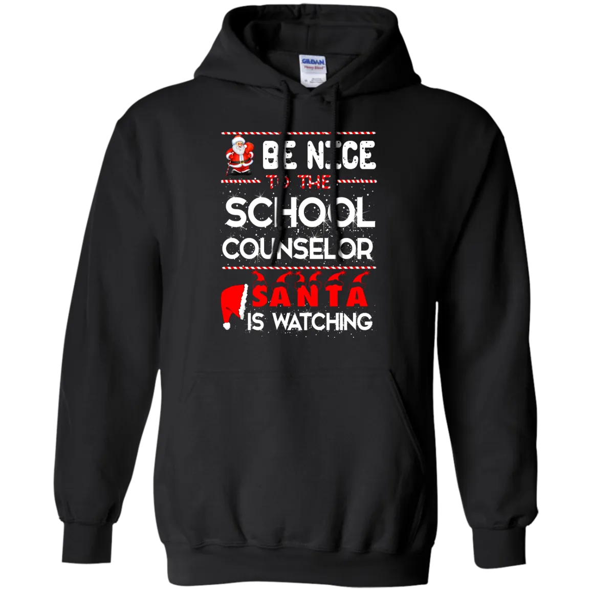 Be Nice To The School Counselor Santa is Watching Shirt, Hoodie, Tank