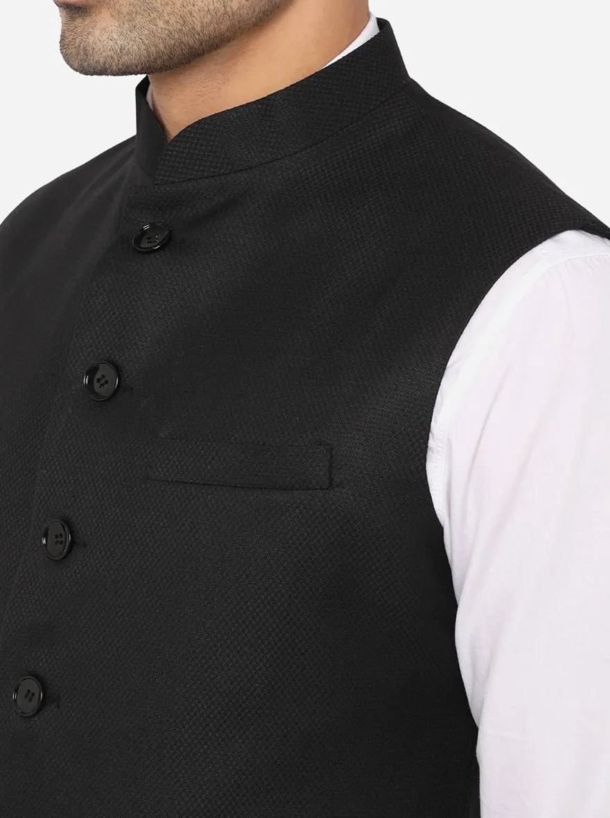 Black Bandhgala Jacket | Greenfibre