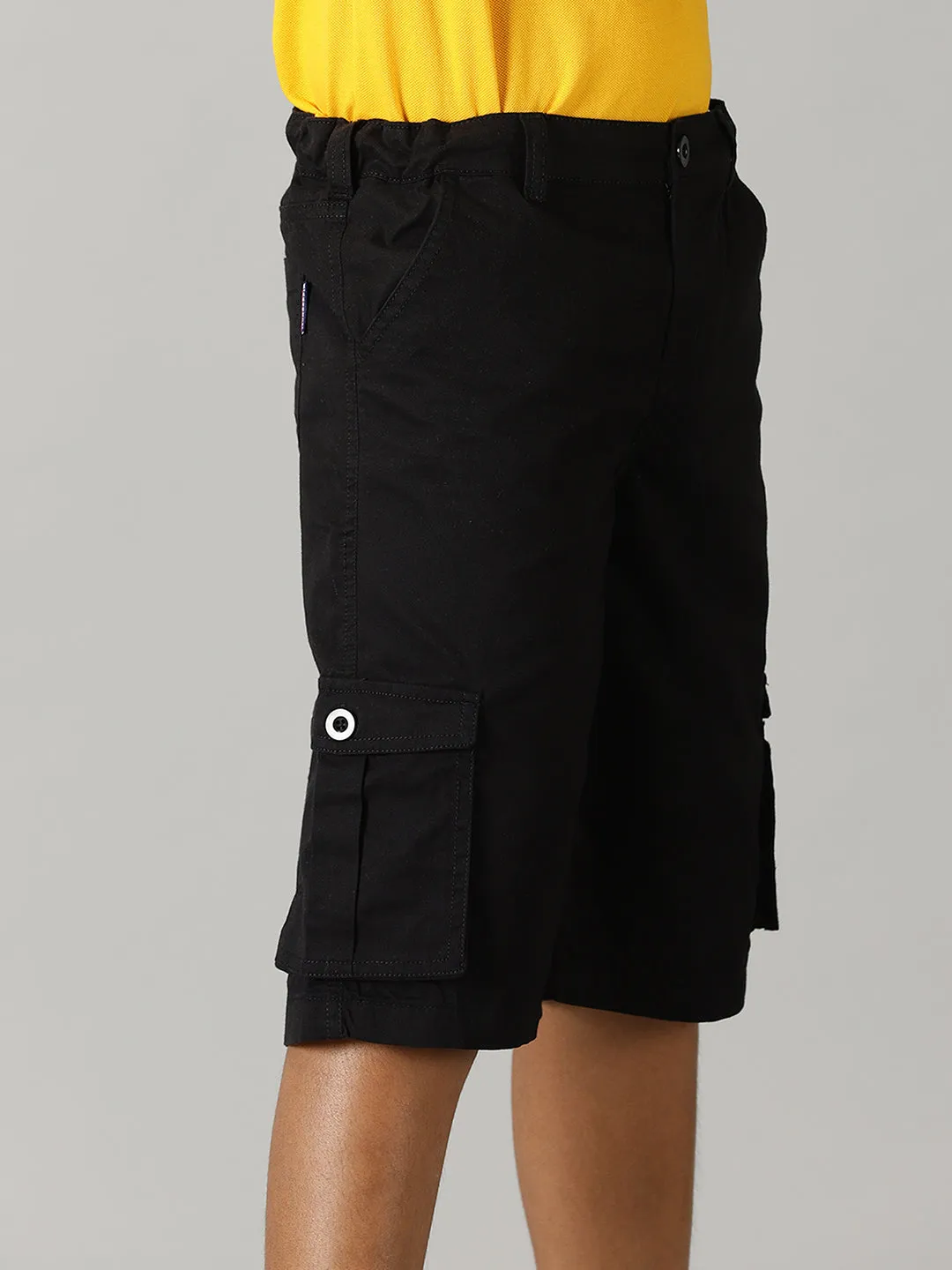 Boys Cotton Twill  Knee Length Cargo Short