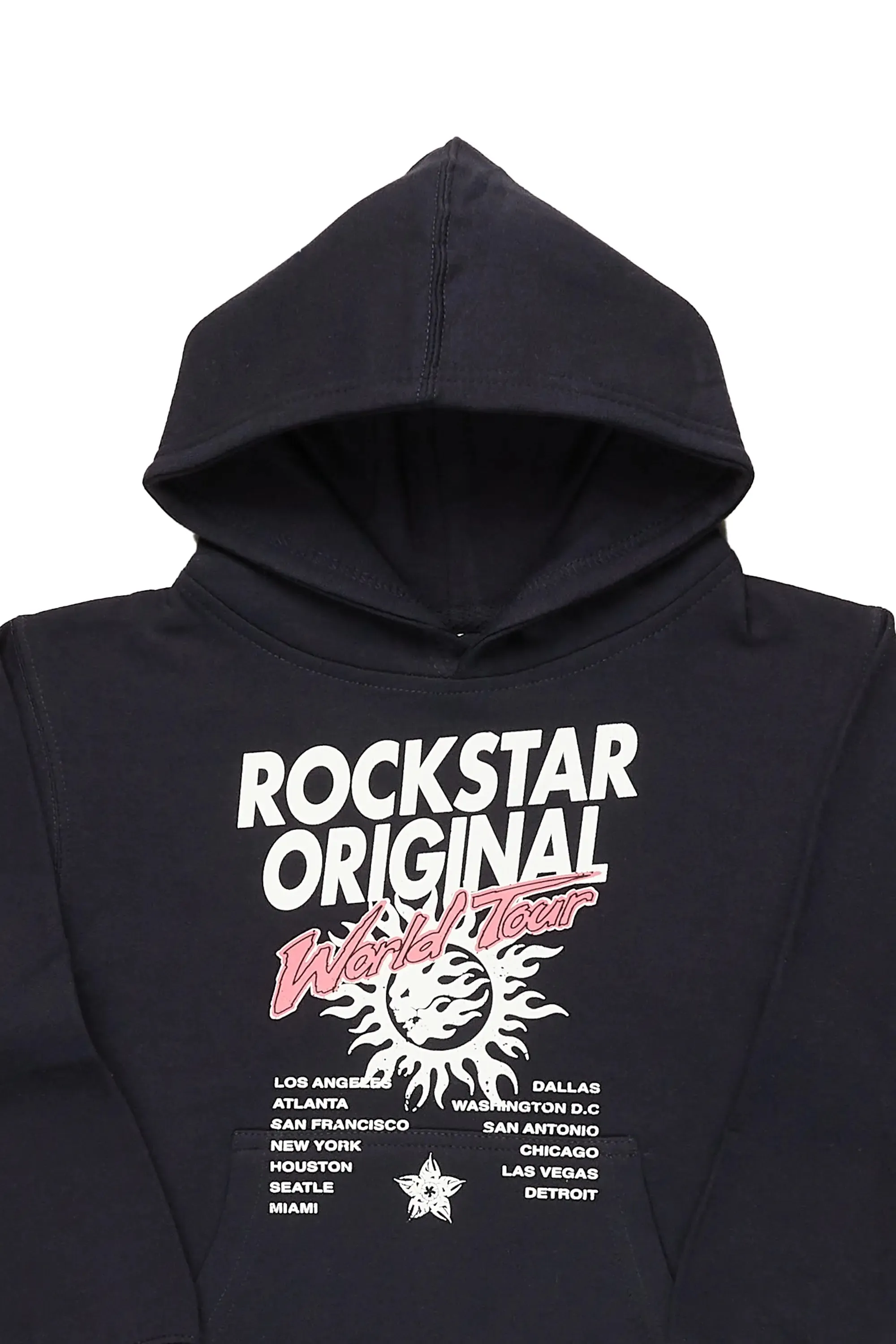 Boys Jasper Navy Graphic Hoodie