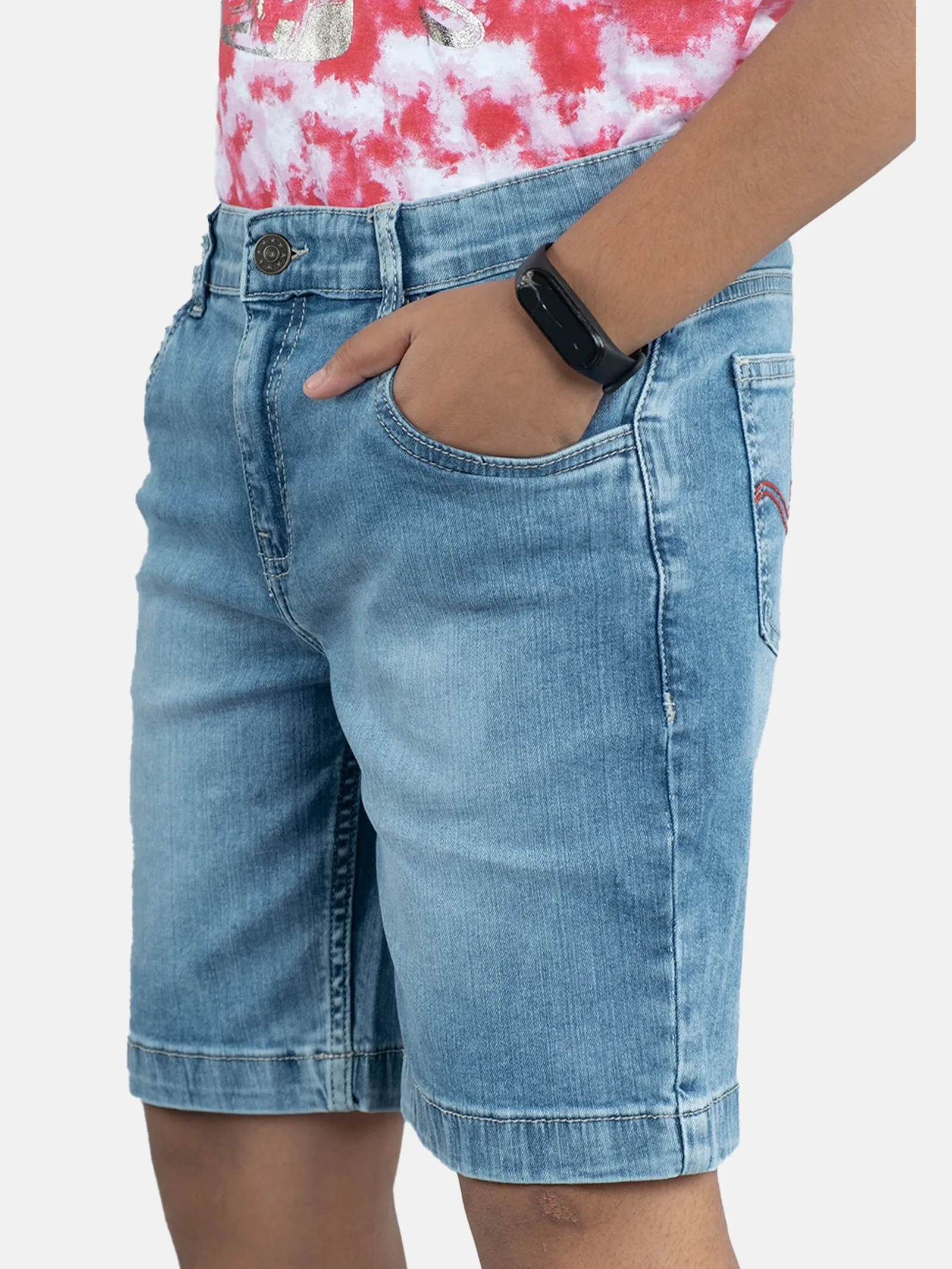 Boys Knee length Denim Shorts