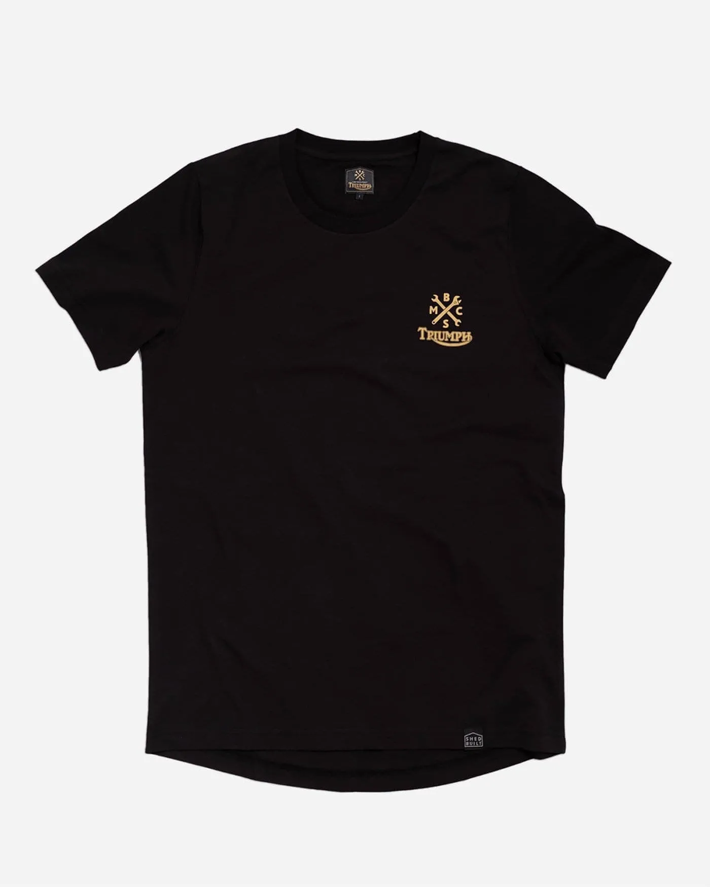 BSMC X TRIUMPH SCRAMBLER BARS T SHIRT - BLACK