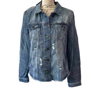 Buffalo David Bitton Blue Denim Jean Jacket Large