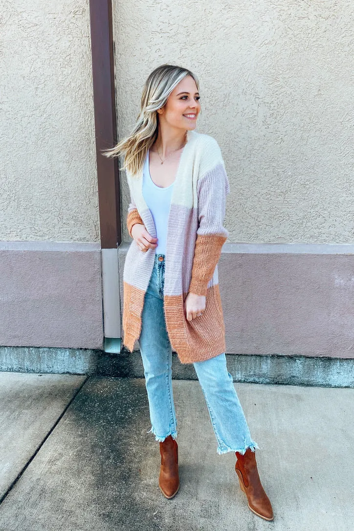 Cali Sunsets Color Block Cardigan | FINAL SALE