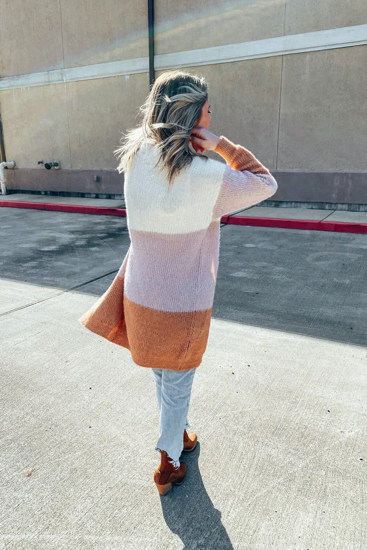 Cali Sunsets Color Block Cardigan | FINAL SALE