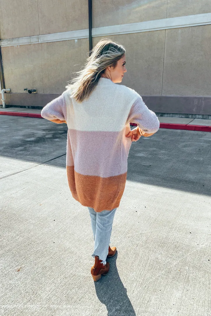 Cali Sunsets Color Block Cardigan | FINAL SALE