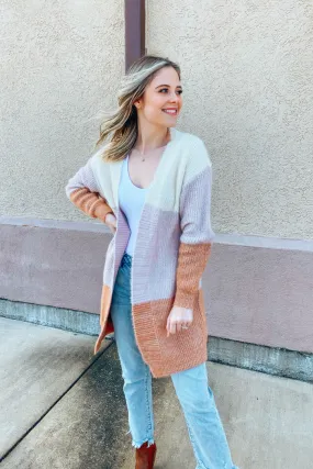 Cali Sunsets Color Block Cardigan | FINAL SALE