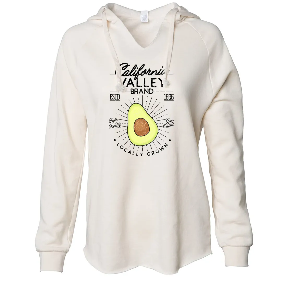 california grown avocado Women's Soft Hooded Pullover