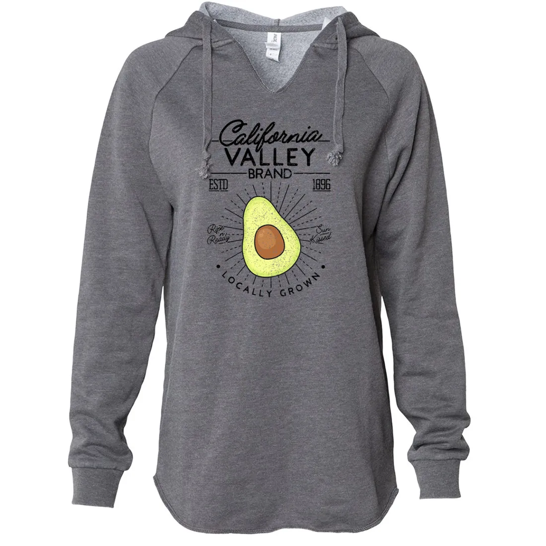 california grown avocado Women's Soft Hooded Pullover