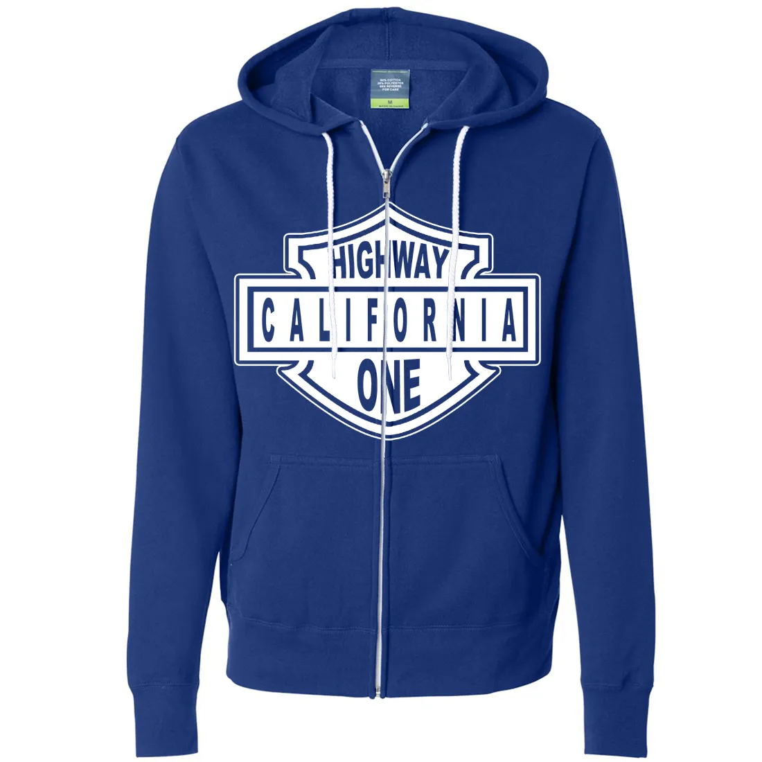 California Highway One Zip-Up Hoodie