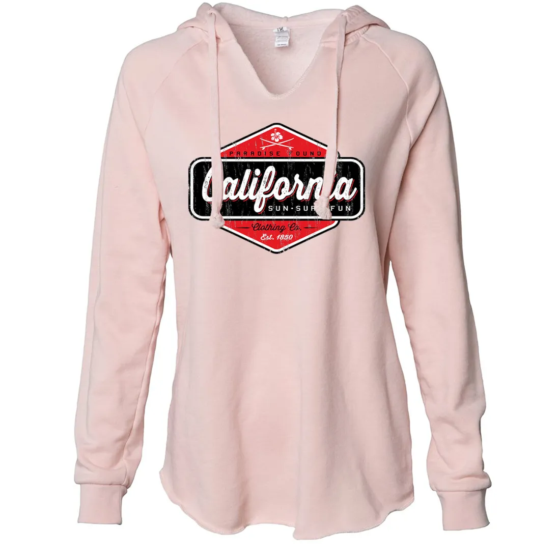 California Paradise Found Women's Soft Hooded Pullover