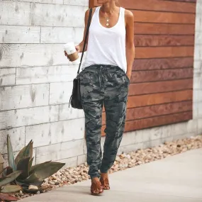 Camouflage Pants Ladies Casual pants Size S-8XL