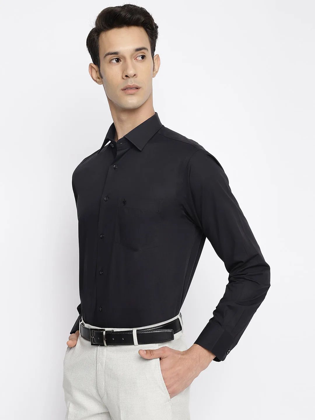 Cantabil Black Mens Shirt