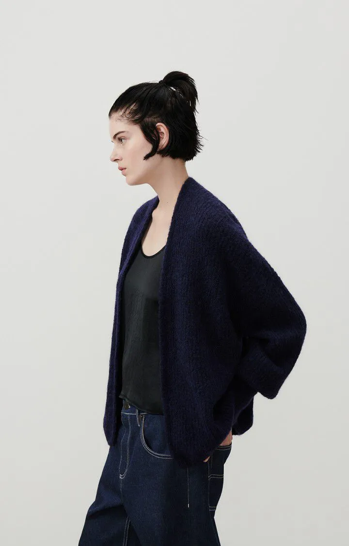 Cardigan East19a Navy-Melang