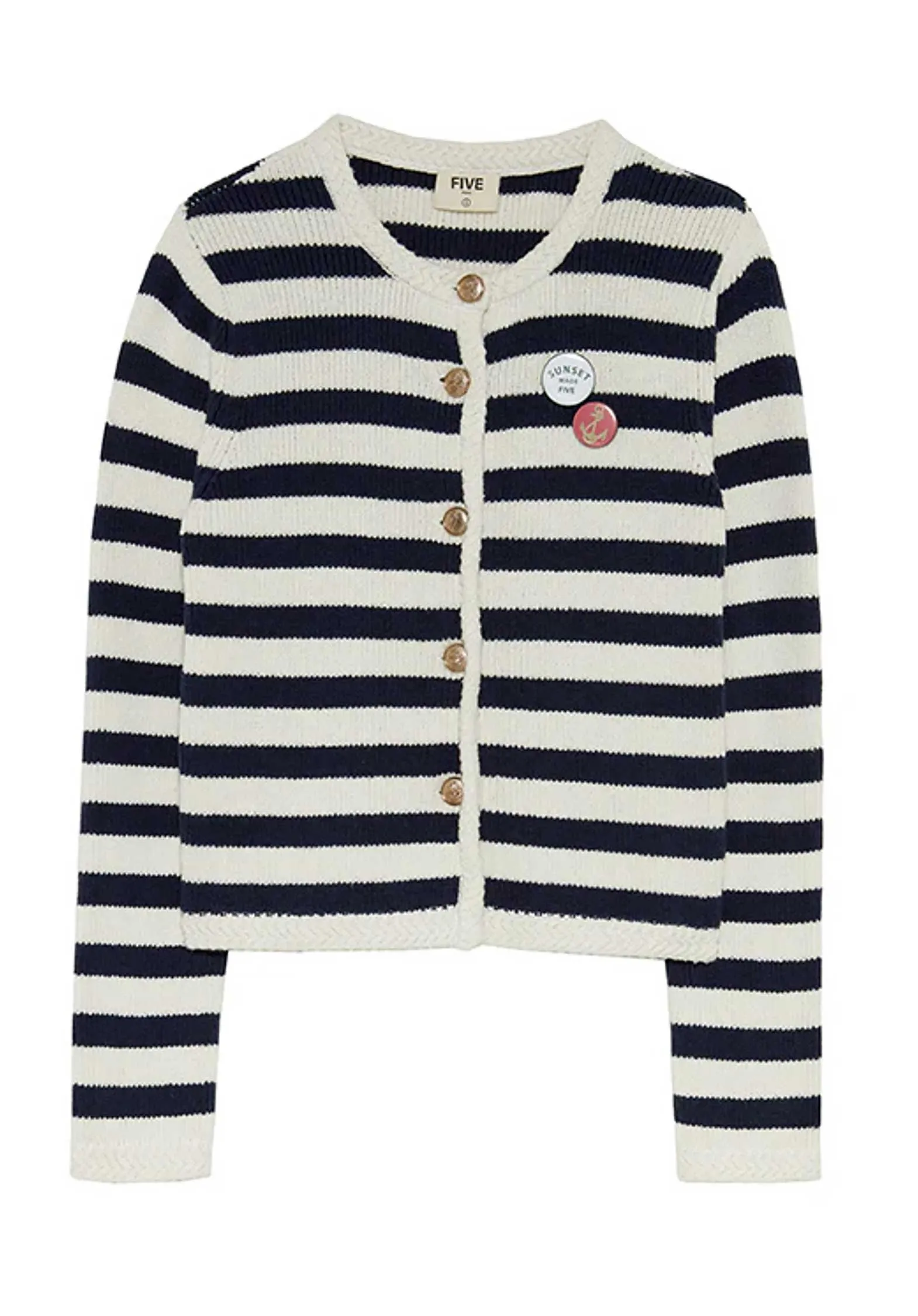 Cardigan Ge2402 Off-W-Navy