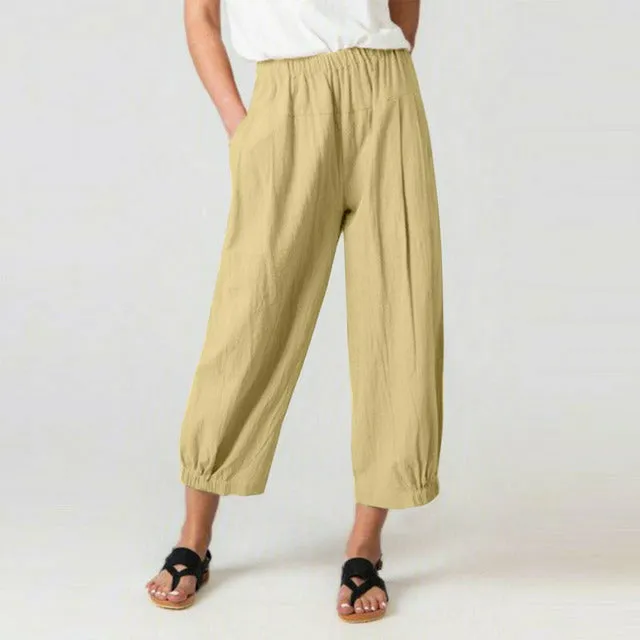 Casual High Waist Harem Pants