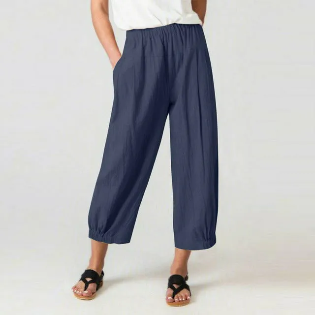 Casual High Waist Harem Pants