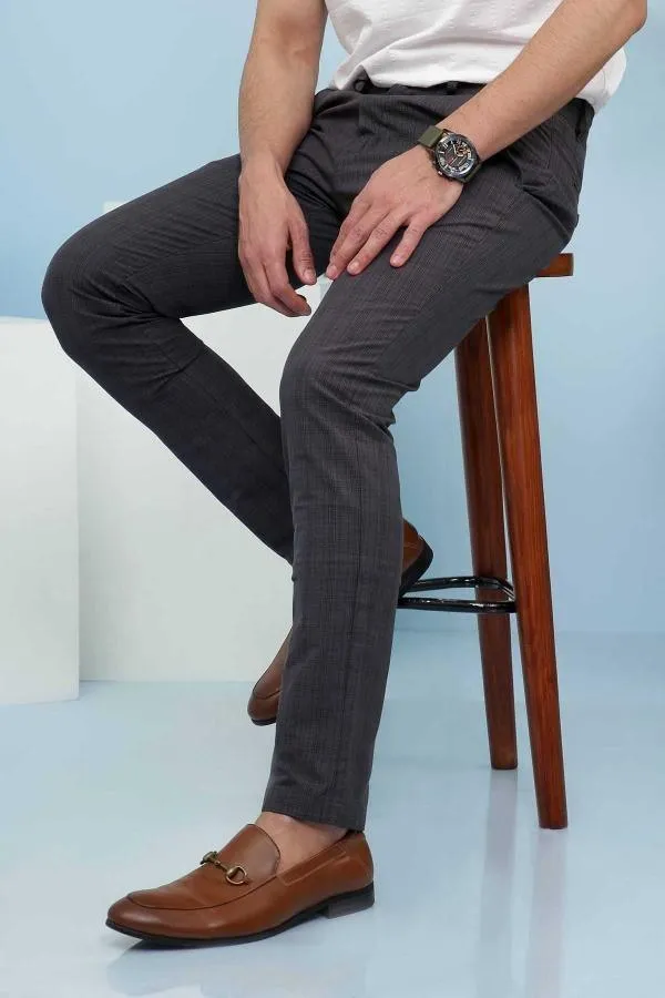 CASUAL PANT CROSS POCKET SLIM FIT DARK GREY