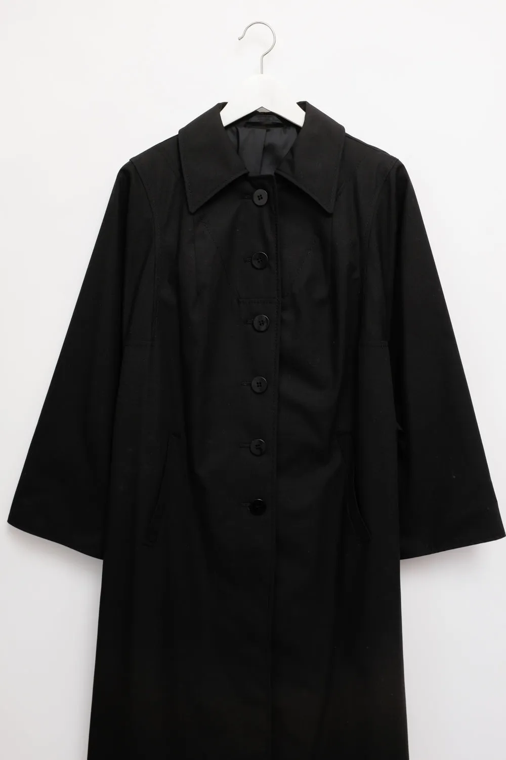 CLASSY BLACK VINTAGE 1960 TRENCH