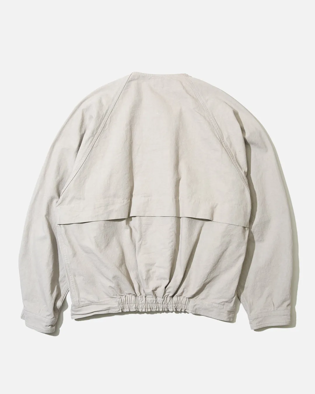 Collarless Jacket - Beige