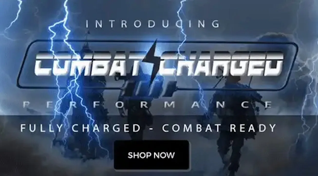 Combat Charged Never Stop Training Performance Tee