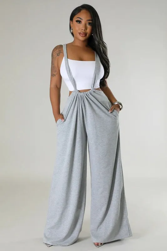 Cool Chic- Casual Sweatpant Jumpsuit