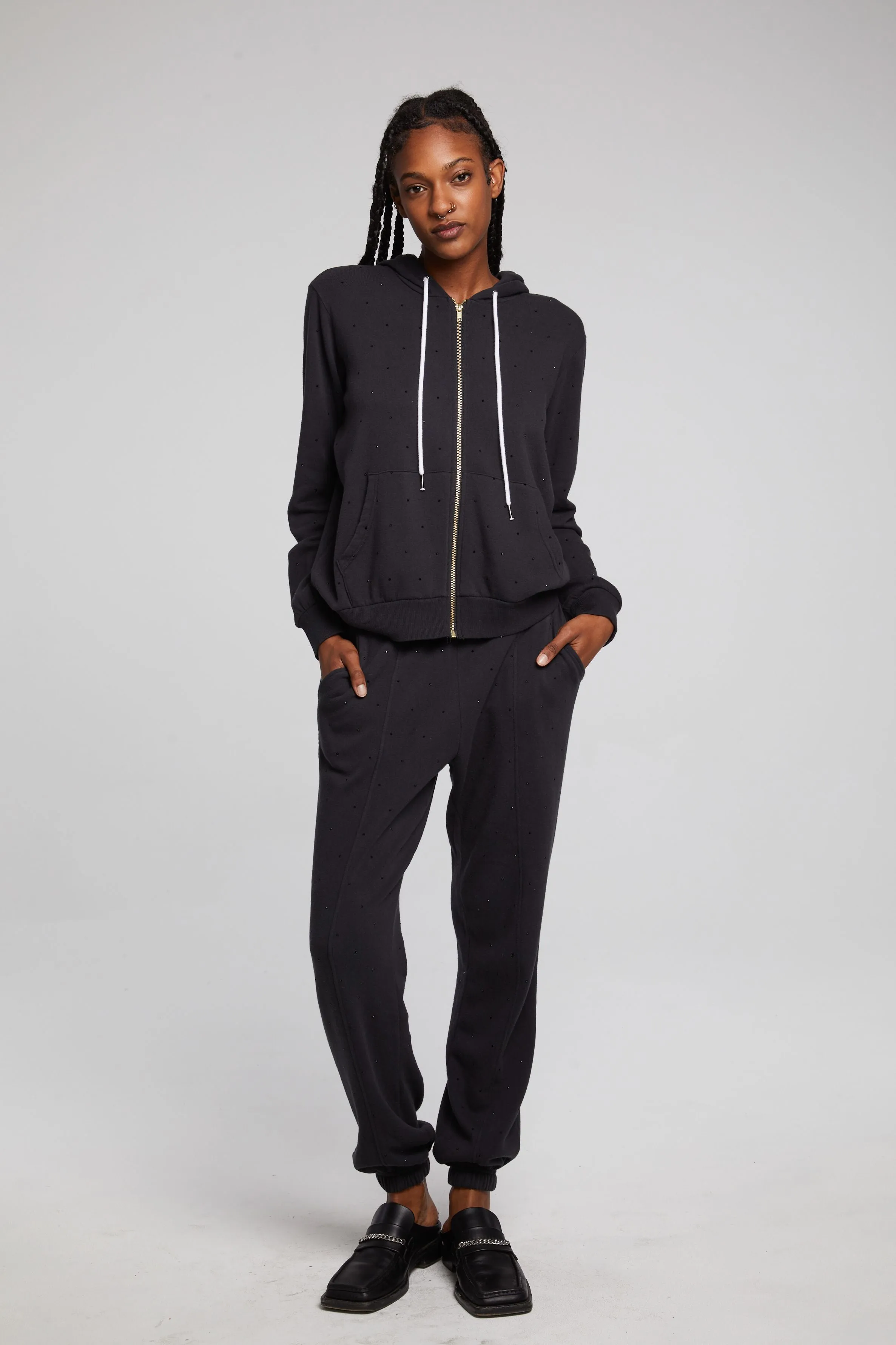 Cotton Fleece Essential Jogger ~ Licorice