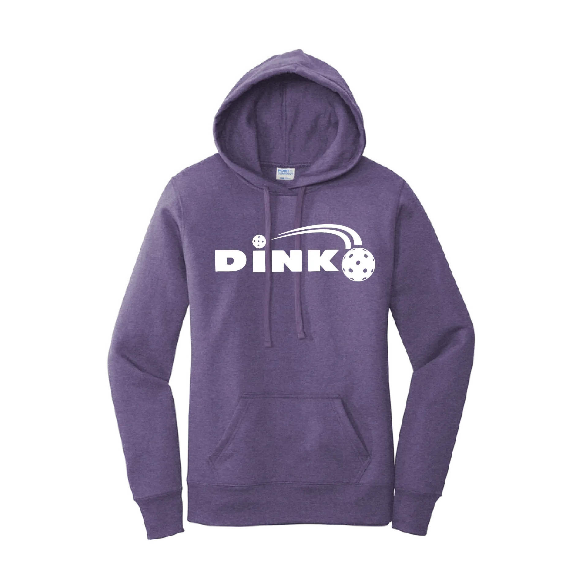 Dink | Women’s Fitted Hoodie Pickleball Sweatshirt | 50% Cotton 50% Poly Fleece