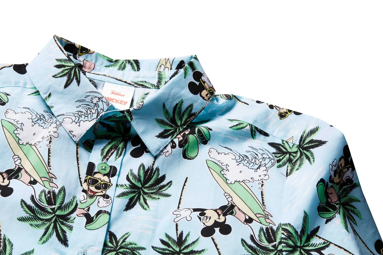 Disney Mickey Mouse Hawaiian Button Down Dress Shirt